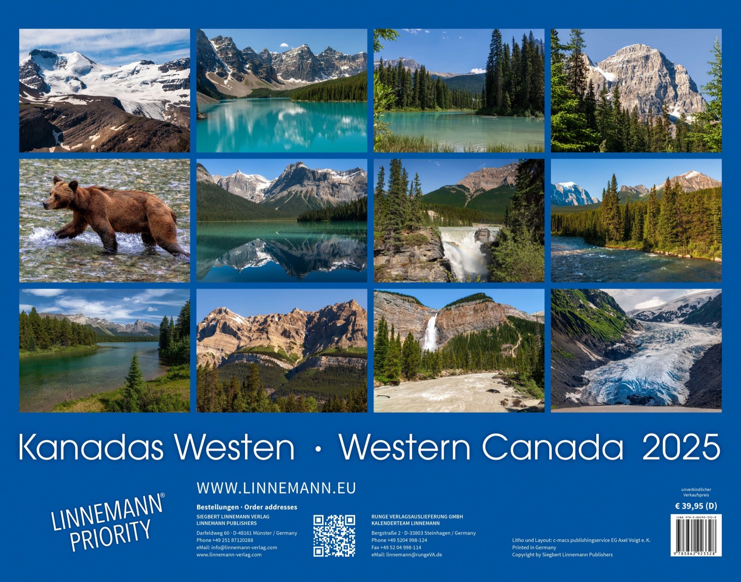 Kalender Kanadas Westen 2025